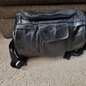 **Sale** Diamond Plate buffalo leather duffel bag